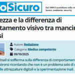 PuntoSicuro - La sicurezza e la differenza di comportamento visivo tra mancini e destrorsi