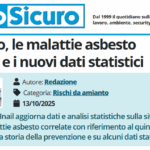 PuntoSicuro - L’amianto, le malattie asbesto correlate e i nuovi dati statistici