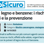 PuntoSicuro - Polveri di legno e benzene: i rischi lavorativi e la prevenzione