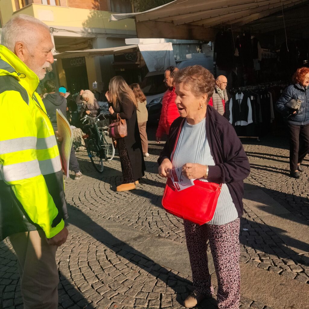 Verso la manifestazione "Democrazia al lavoro" - Mercato di Vignola - 16/10/2025