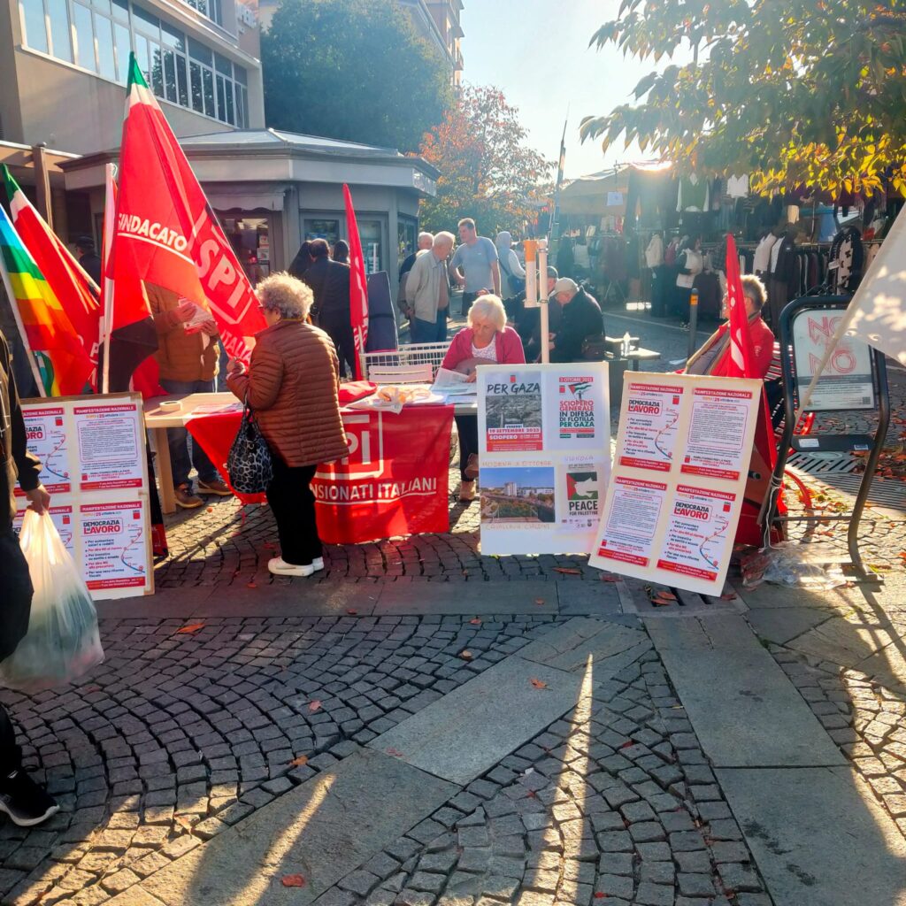 Verso la manifestazione "Democrazia al lavoro" - Mercato di Vignola - 16/10/2025