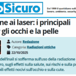 PuntoSicuro - Esposizione ai laser: i principali rischi per gli occhi e la pelle