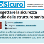PuntoSicuro - Come progettare la sicurezza antincendio delle strutture sanitarie