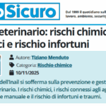 PuntoSicuro - Settore veterinario: rischi chimici, rischi fisici e rischio infortuni
