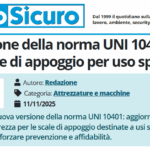 PuntoSicuro - La revisione della norma UNI 10401 sulle scale di appoggio per uso specifico