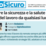 PuntoSicuro - Ripensare la sicurezza e la salute nell'era del lavoro da qualsiasi luogo
