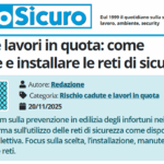 PuntoSicuro - Edilizia e lavori in quota: come scegliere e installare le reti di sicurezza?