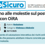 PuntoSicuro - Diciamo no alle molestie sul posto di lavoro con OiRA