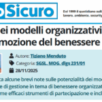 PuntoSicuro - L’utilità dei modelli organizzativi nella promozione del benessere