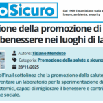 PuntoSicuro - L’evoluzione della promozione di salute e benessere nei luoghi di lavoro