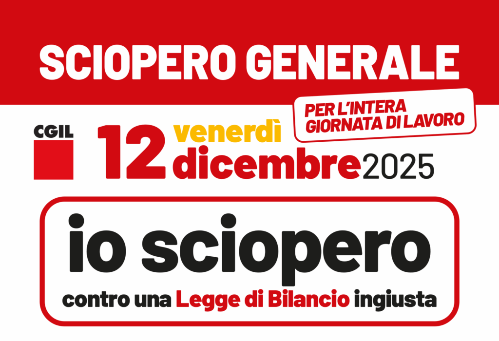 Sciopero generale 12 dicembre 2025 - Cgil Modena