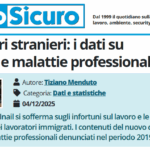 PuntoSicuro - Lavoratori stranieri: i dati su infortuni e malattie professionali
