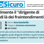 PuntoSicuro - Chi è realmente il “dirigente di fatto” al di là dei fraintendimenti