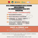 Scuola pubblica sotto attacco: oggi la mobilitazione contro dimensionamento e commissariamento della Regione Emilia-Romagna - Bologna, 24/1/2026
