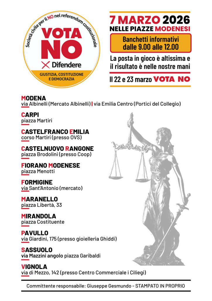 Comitato no referendum banchetti 7.3.26