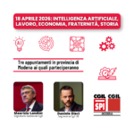 iniziative Cgil 18.4.26, intelligenza artificiale, lavoro, economia, fraternità