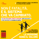 28 aprile 2026 giornata mondiale per la sicurezza e la salute sul lavoro