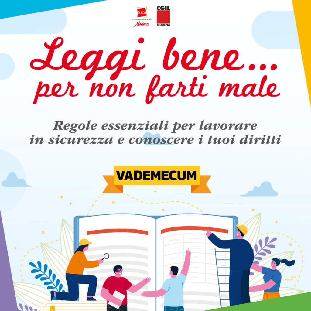 Leggi bene ... per non farti male | Vademecum infortuni e malattie professionali