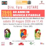 Dire Fare Votare, spettacolo a Carpi per l'80° voto alle donne