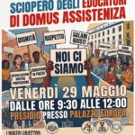 sciopero educatrici Domus Assistenza, 29.5.26