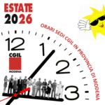 Estate 2026 – Orari delle sedi Cgil in provincia di Modena