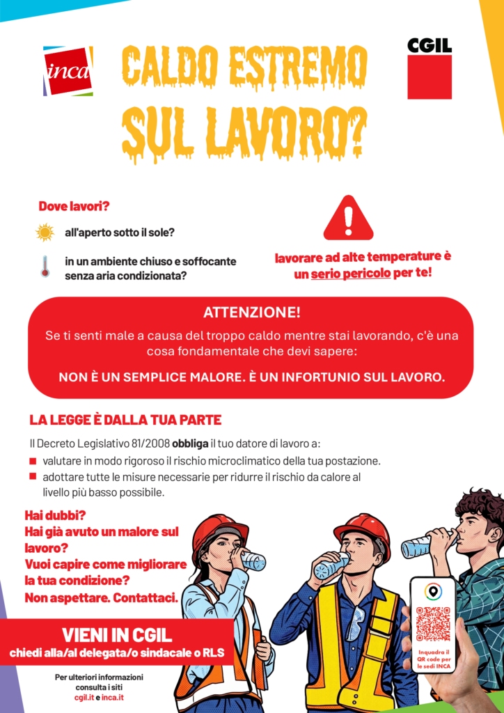 Caldo estremo sul lavoro: come tutelarti