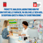 PROVETTE ANALISI DI LABORATORIO NON PIU’ GRATUITE NELLE FARMACIE
