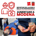 Infortuni e malattie professionali in aumento in Regione Emilia-Romagna ed a Modena