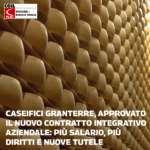 Caseifici Granterre, approvato il nuovo contratto integrativo aziendale: più salario, più diritti e nuove tutele