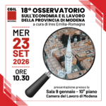 18° Osservatorio sull'economia e il lavoro della provincia di Modena