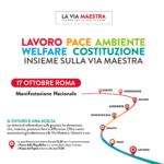 17 ottobre 2026, manifestazione nazionale a Roma: lavoro, pace, ambiente, welfare, costituzione insieme sulla via maestra