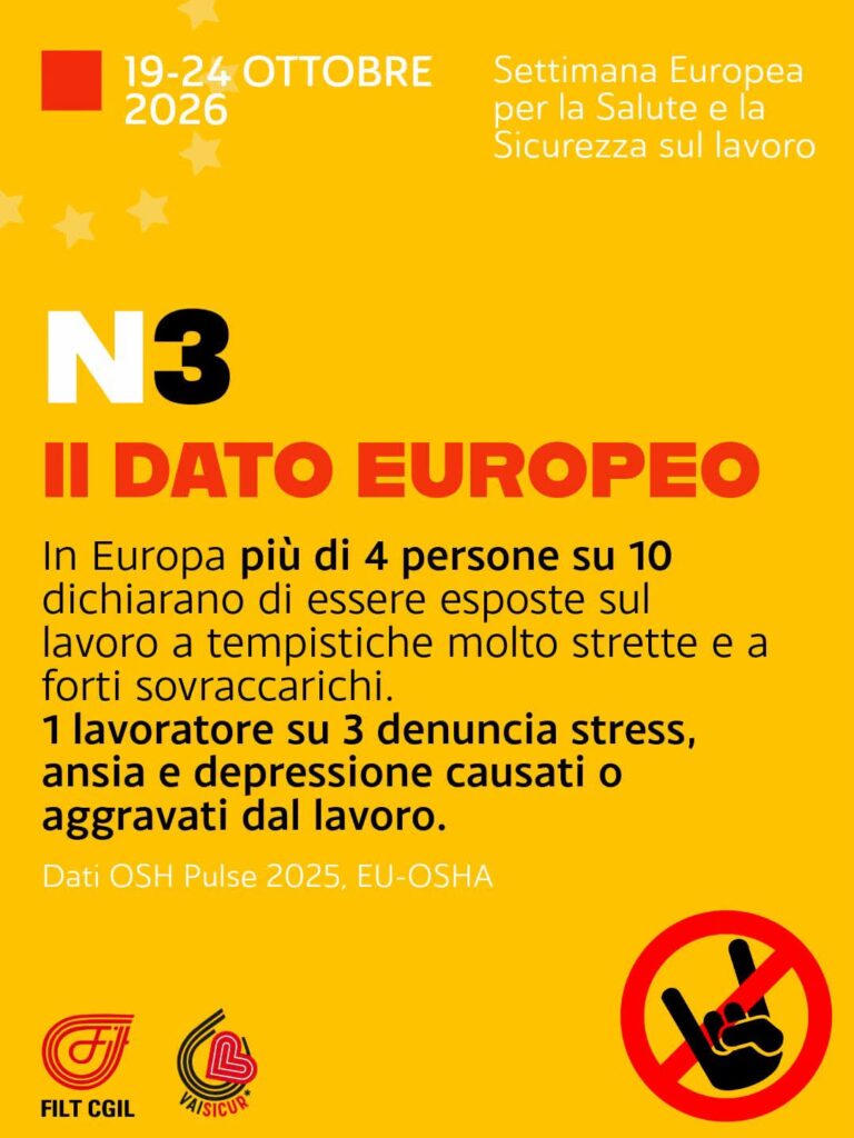 19-24 Ottobre: Settimana Europea su Salute e Sicurezza sul Lavoro