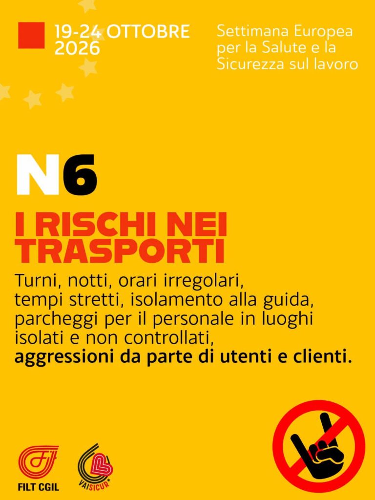 19-24 Ottobre: Settimana Europea su Salute e Sicurezza sul Lavoro